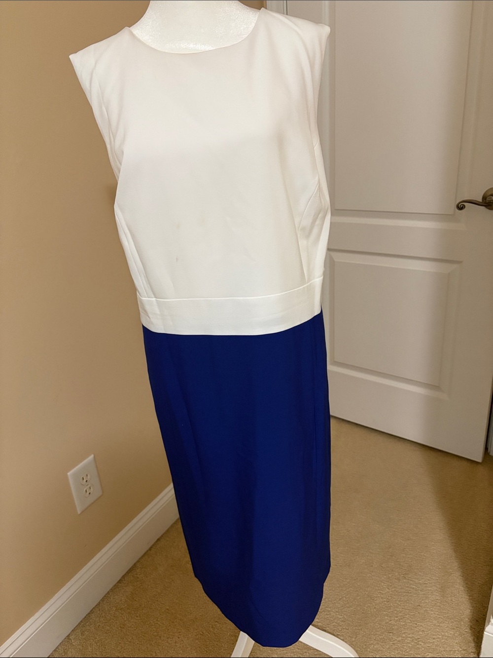 Women’s suit Royal blue and white